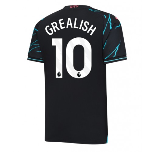 Fotbalové Dres Manchester City Jack Grealish #10 Alternativní 2023-24 Krátký Rukáv